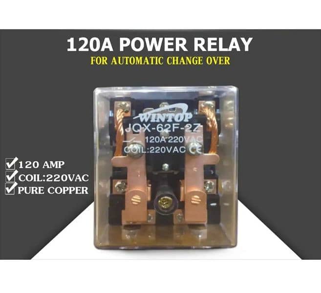 220V 120A Power Relay for Geyser Automatic Solar Changeover 8 7