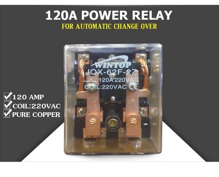 220V 120A Power Relay for Geyser Automatic Solar Changeover 8 10