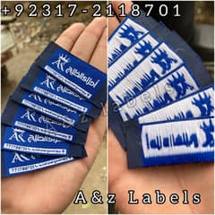 Woven labels Woven tag hang tag butter paper stickers pvc bag plastic