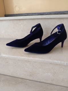 Mark&Spencer's Velvet Heel/Coatshoes