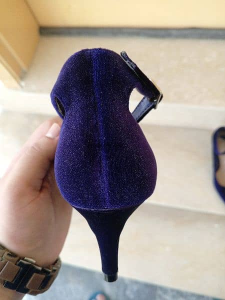 Mark&Spencer's Velvet Heel/Coatshoes 6