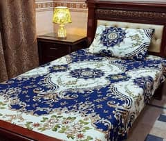 2pcs Cotton Printted Single Bedsheet's