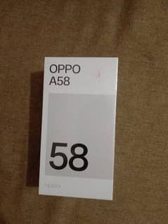 New Oppo A 58 urgent sale