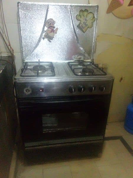 gas oven with 3 stove 0
