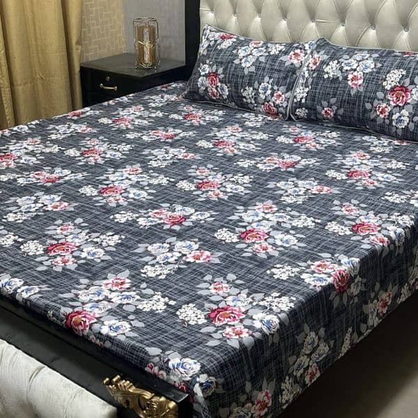 3D-Crystal cotton Bedsheets*03017186072 whatsup call us for order 3