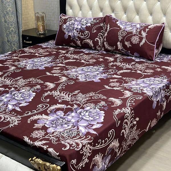 3D-Crystal cotton Bedsheets*03017186072 whatsup call us for order 5