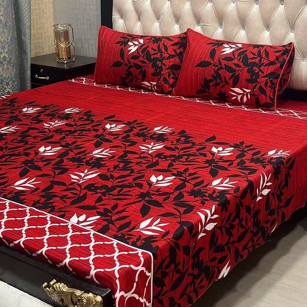 3D-Crystal cotton Bedsheets*03017186072 whatsup call us for order 9