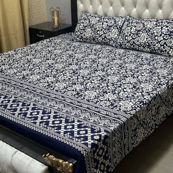 3D-Crystal cotton Bedsheets*03017186072 whatsup call us for order 11