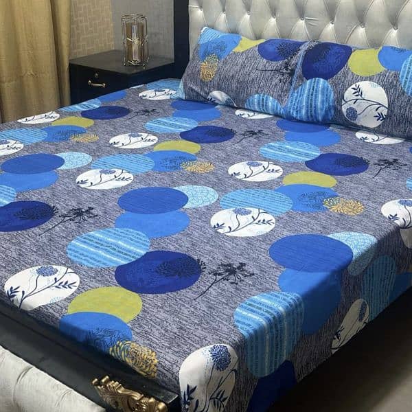 3D-Crystal cotton Bedsheets*03017186072 whatsup call us for order 12