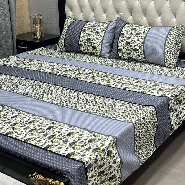 3D-Crystal cotton Bedsheets*03017186072 whatsup call us for order 15