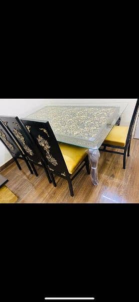 Dining table center table cansole mirror 1