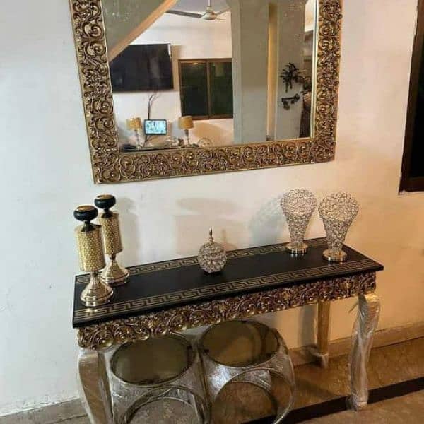 Dining table center table cansole mirror 2