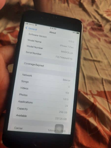 Iphone 7 Plus 256 GB PTA Approved FU perfect set no fault 1