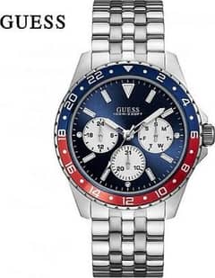 Guess Odyssey Blue Dial Silver Stainless steel
