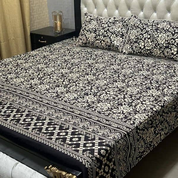 3D-Crystal cotton Bedsheets* call us for order 03017186072 7