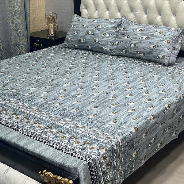 3D-Crystal cotton Bedsheets* call us for order 03017186072 8