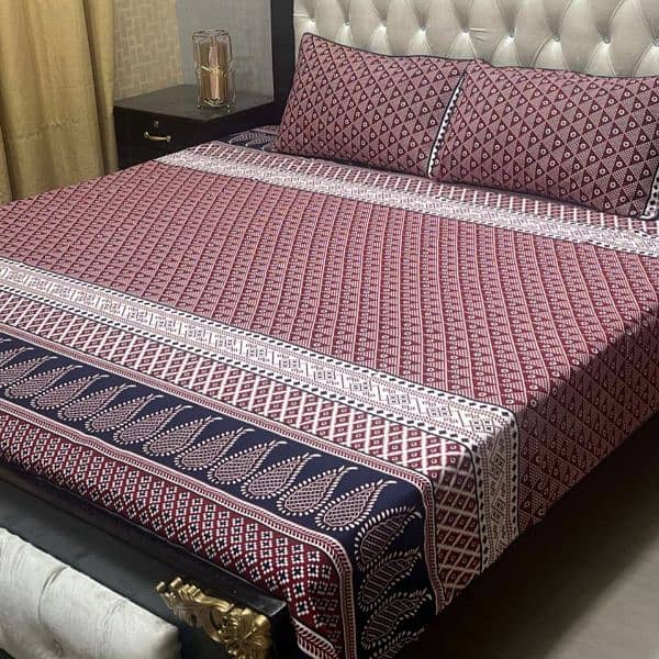 3D-Crystal cotton Bedsheets* call us for order 03017186072 9