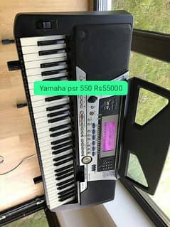 YAMAHA PSR 550 PIANO FULL OK KEYBOARD  MIDI TOUCH SENSETIVE KEYS
