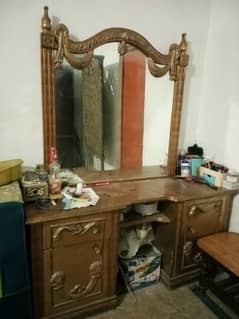 Bed and Dressing table
