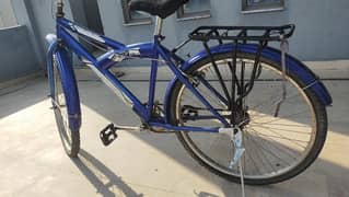 super fine company blue bicycle