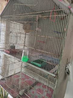 3 portion birds cage.