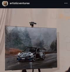 Porche 911 Acrylic Painting