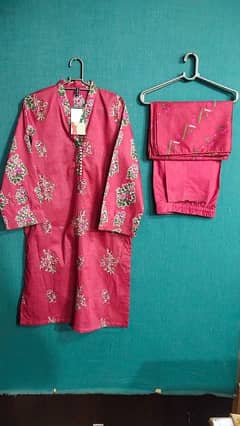 Beachtree 3pc embroidered lawn suit