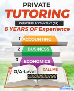 home tutor available for O/A LEVEL ACCOUNTING BUSINESS AND ECO