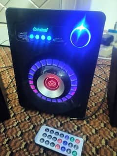 Audionic speakers 2 in 1 bloototh with remote sab s aux p b chalta h