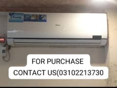 Haier 1.5 TON SPLIT AC for purchase contact this number 03102213730