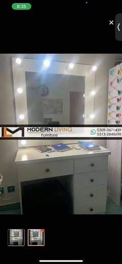 Stylish Vanity Dressing Table with lights best quality