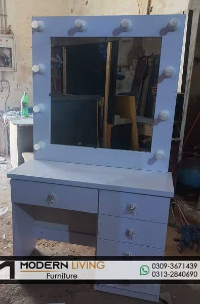 Stylish Vanity Dressing Table with lights best quality 3