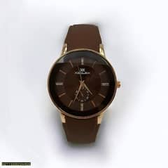 Men's formal silicon strap watch