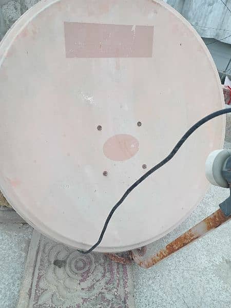 1 x Dish 2.5 feet and 1 Dish 6 feet and 1 KU band LNB 4 outer. 0