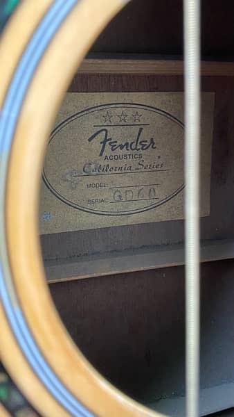 Fender semi acoustic guitar 8
