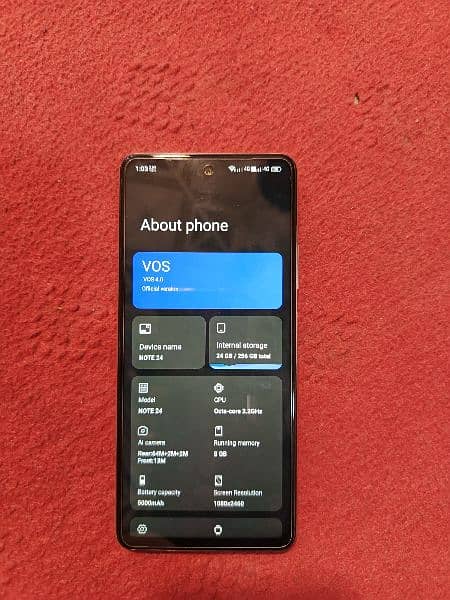 Note 24 16 gb 256 gb completebox Exchange possible with good phone 5