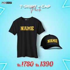 Customize Name Shirt+ Cap / Name On Shirt small,medium,large,xl large