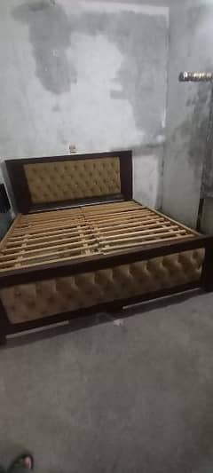 King size wooden bed for sale