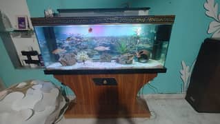 Big aquarium wood stand 4x1.5 ft