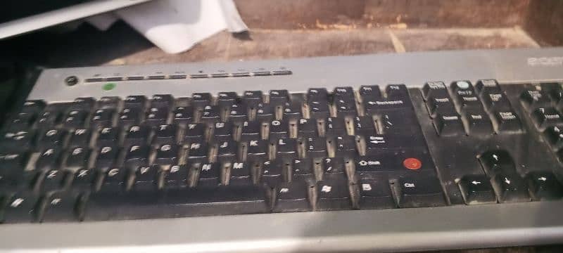 HP computer with Samsung LED ,keyboard, audionic speaker, mouse 4