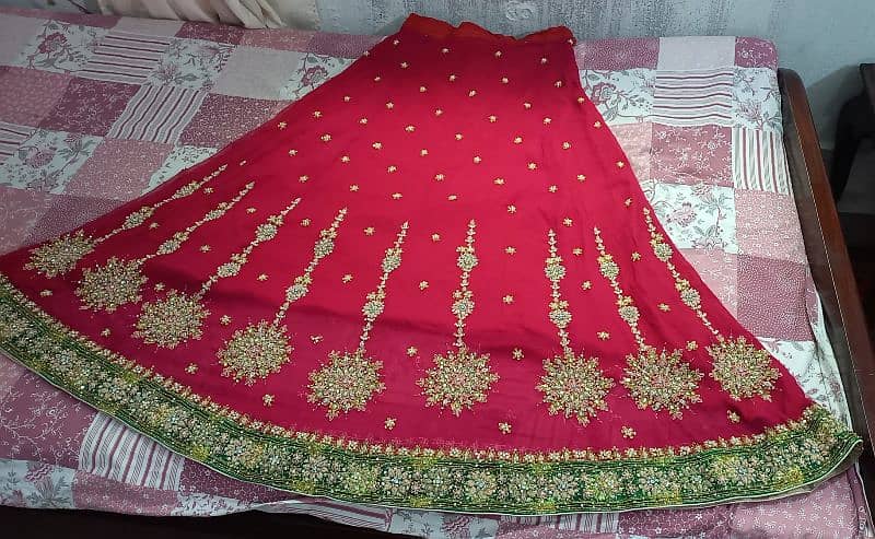 Lehenga Colour Red with dupatta 4