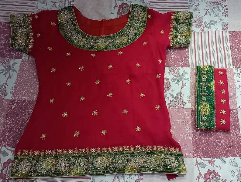 Lehenga Colour Red with dupatta 5