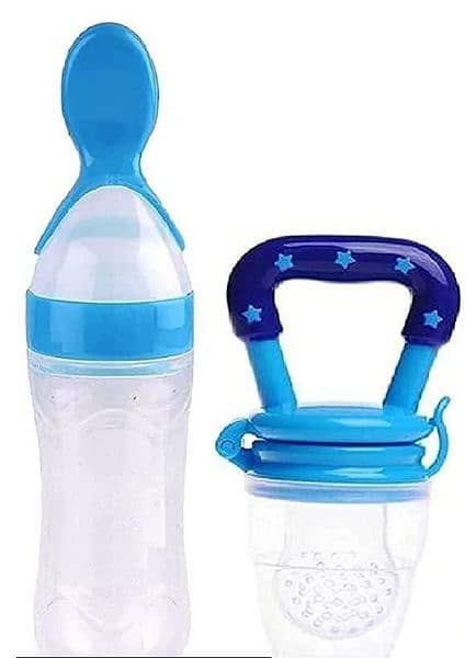 Baby spoon bottle and fruit pecifier 0