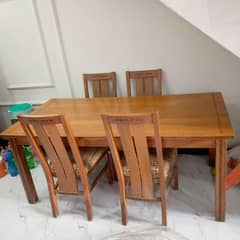 Ash Wood UK Imported Dining Table