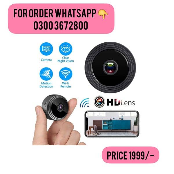 A9 1080p Hd 2mp Wifi Mini Camera With PIX-LINK CAM App 0