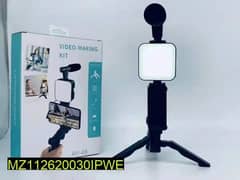 video making vlogging kit with microphone