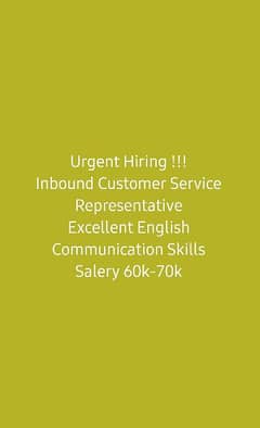 Inbound Customer Service Representative