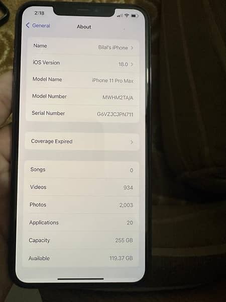 IPhone 11 Pro Max 10/10 condition 256gb green colour  pta approved 6