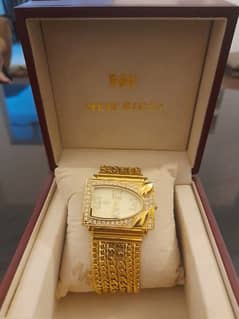 23k gold plated women's watch