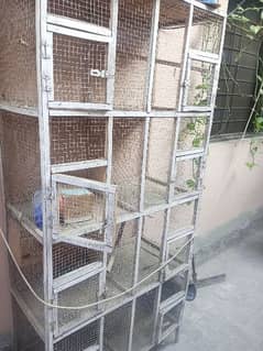 8 portion wooden cage